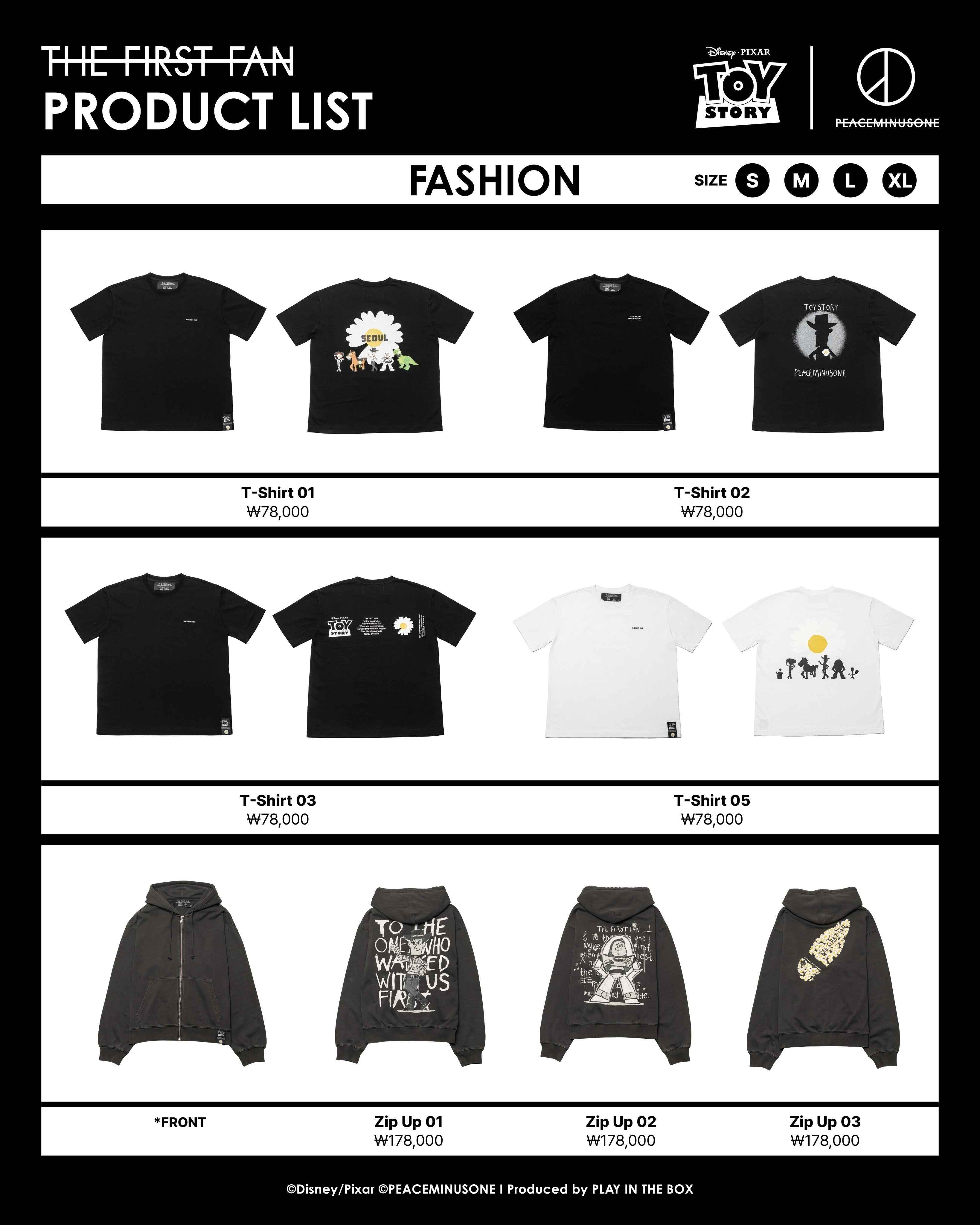 Toy Story x Peaceminusone The First Fan Seongsu Pop Up Product