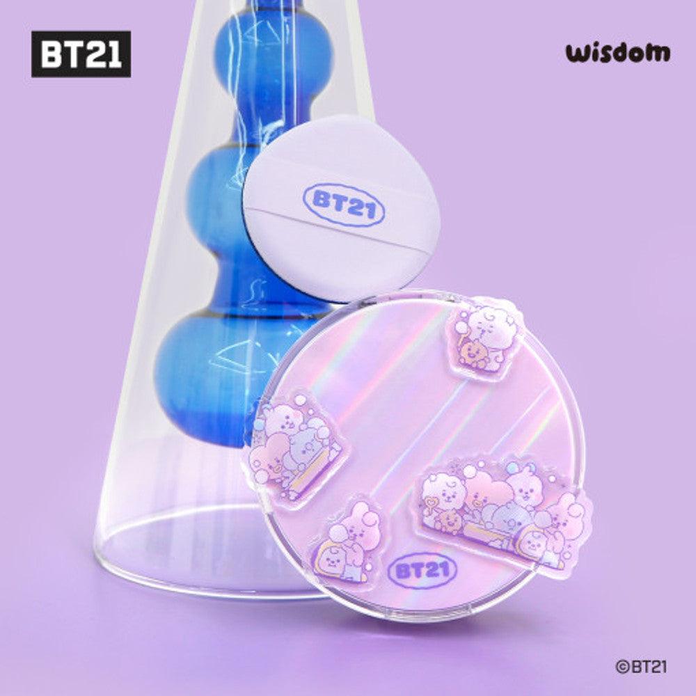 BT21 Purple Aurora Close Cover UV Protection All Skin Types Skin Fit Cover Cushion 2 Types Sticker