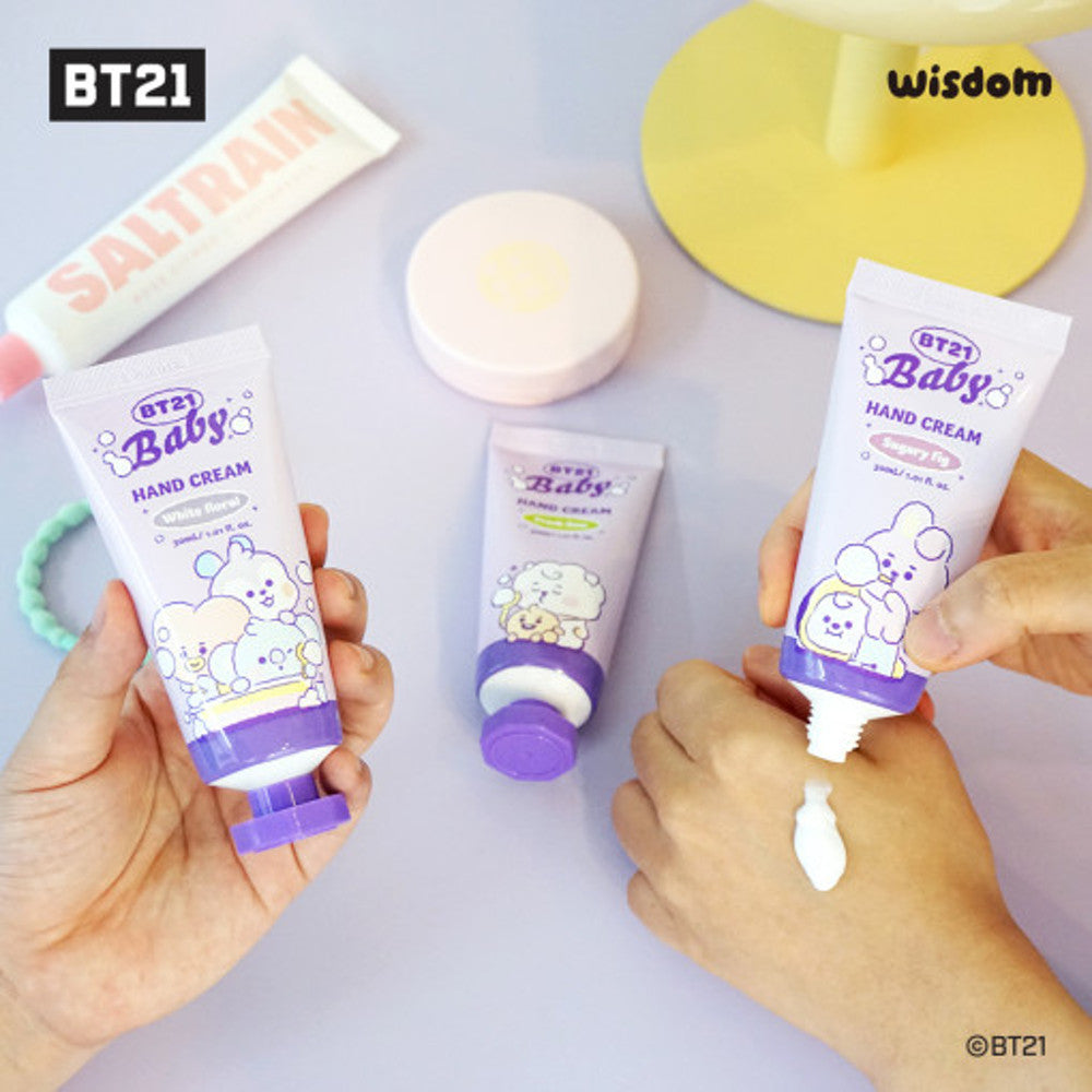 BT21 Purple Moisture Hand Cream Sweet and gentle floral scent