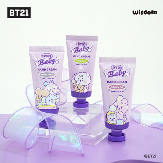 BT21 Purple Moisture Hand Cream Sweet and gentle floral scent