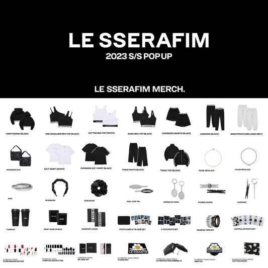 Le Sserafim Pop Up Store Merch