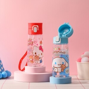 School Fit Sanrio Characters One Touch Bottle 480ml