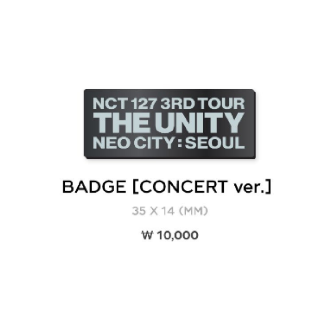 NCT 127 3RD TOUR 'NEO CITY : SEOUL - THE UNITY' 官方 MD