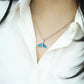 Jungkook Pick Blue Tail Dolphin Tail Pendant Men Women Necklace