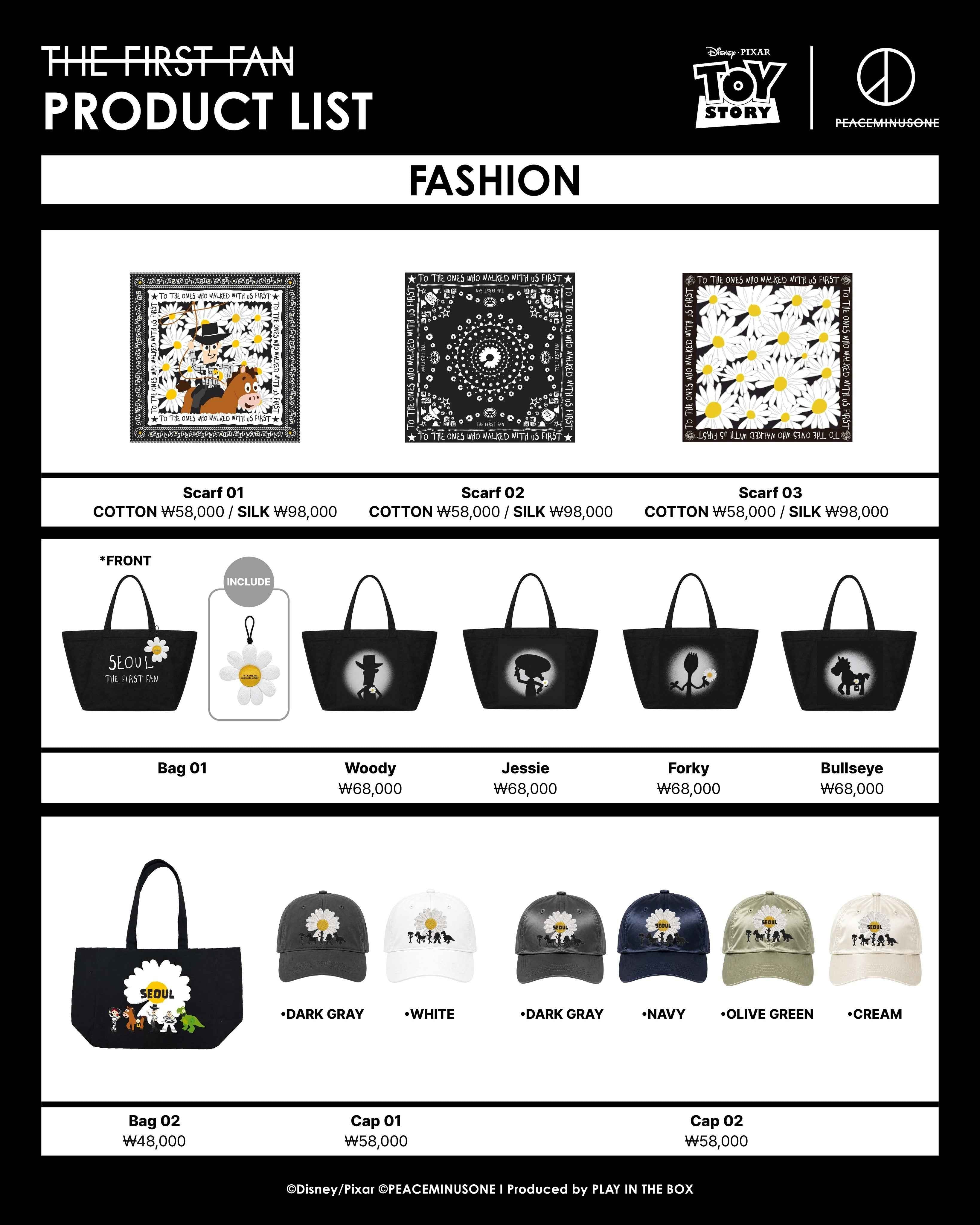Toy Story x Peaceminusone The First Fan Seongsu Pop Up Product