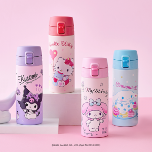 NEW School Fit Sanrio Characters One Touch Tumbler 400ml