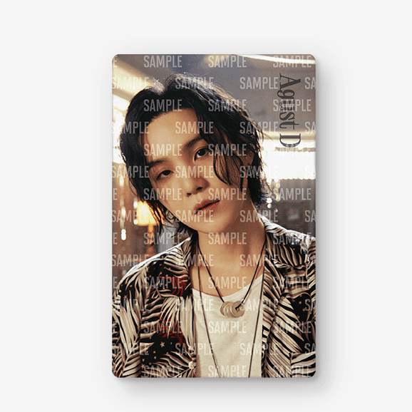 【BTS】メタルプレート★SUGA 訳あり BTS Suga Agust D D-Day Merch- Metallic Photo Card Pre Order