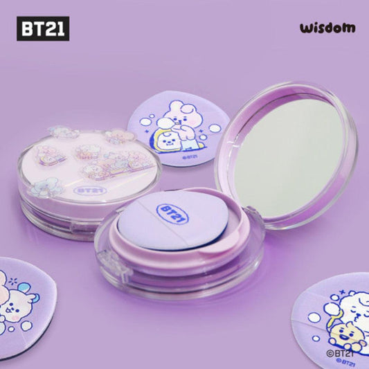 BT21 Purple Aurora Close Cover UV Protection All Skin Types Skin Fit Cover Cushion 2 Types Sticker