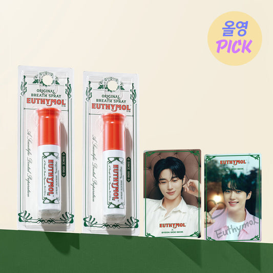 [Byeon Wooseok X Euthymol] Euthymol Mouth Spray Double Planning (+Byeon Wooseok Transparent Photo Card)