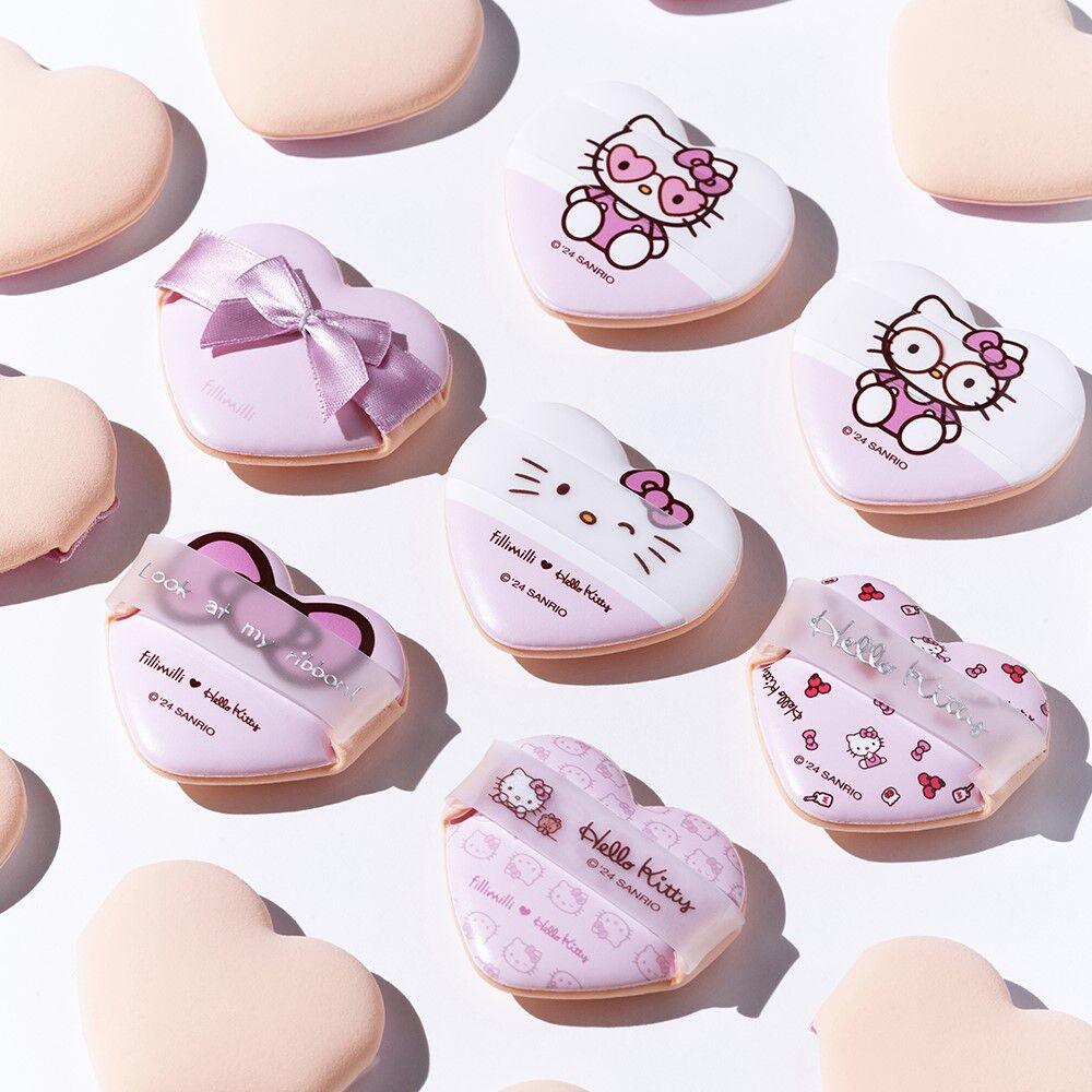 Fillimilli X Hello Kitty Heart Cushion Puff (5P)