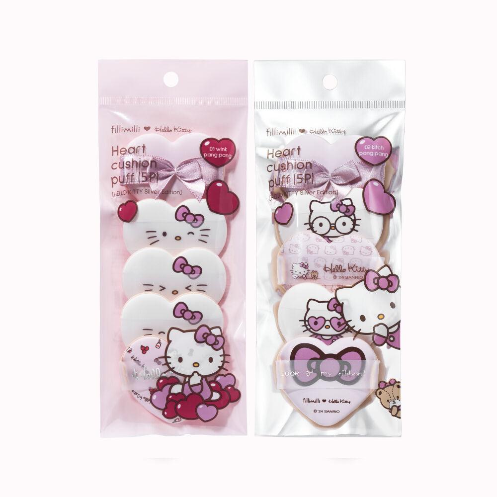 Fillimilli X Hello Kitty Heart Cushion Puff (5P)