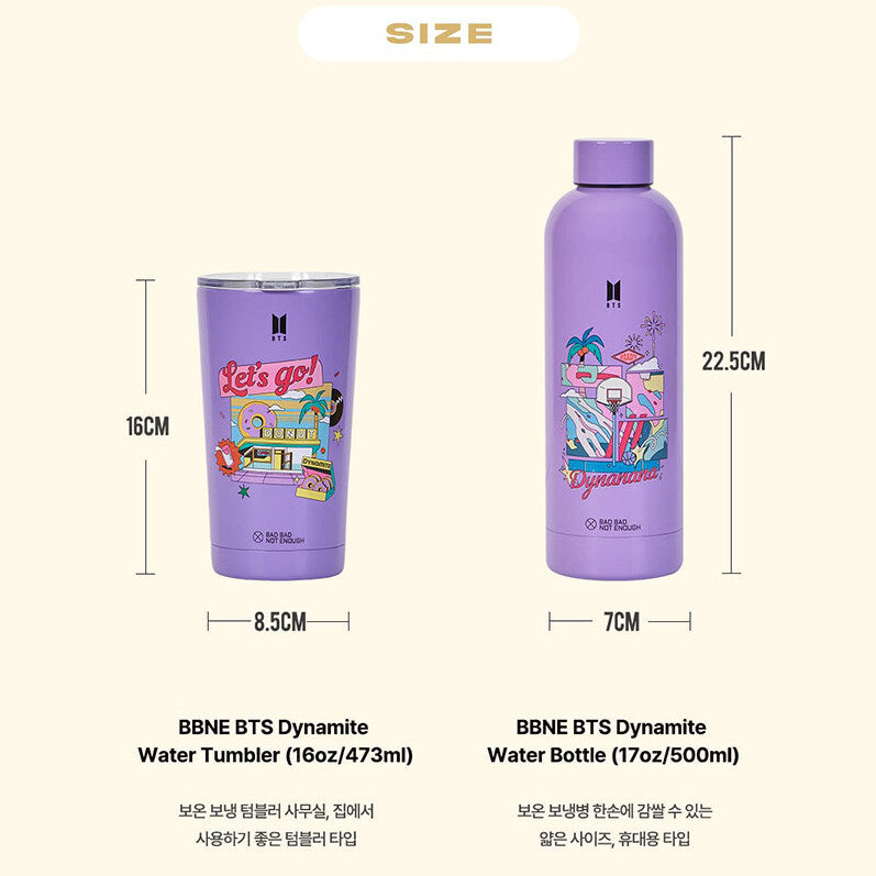 BTS - BBNE Dynamite Water Tumbler / Bottle Bottle / Pink