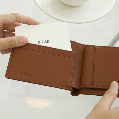 [Personalized Engraving] D.LAB Andy Half Wallet + Gift Packaging