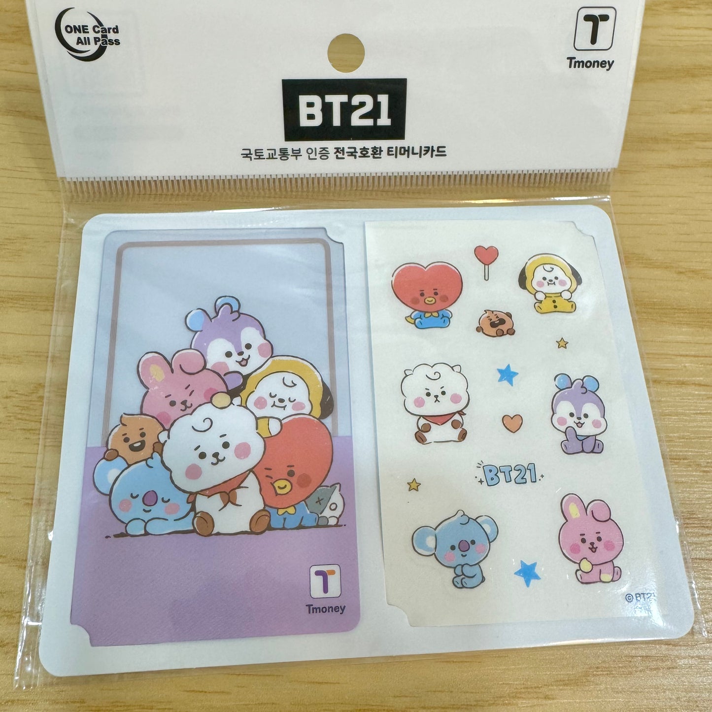 BT21 Korea Transportation T-money Card