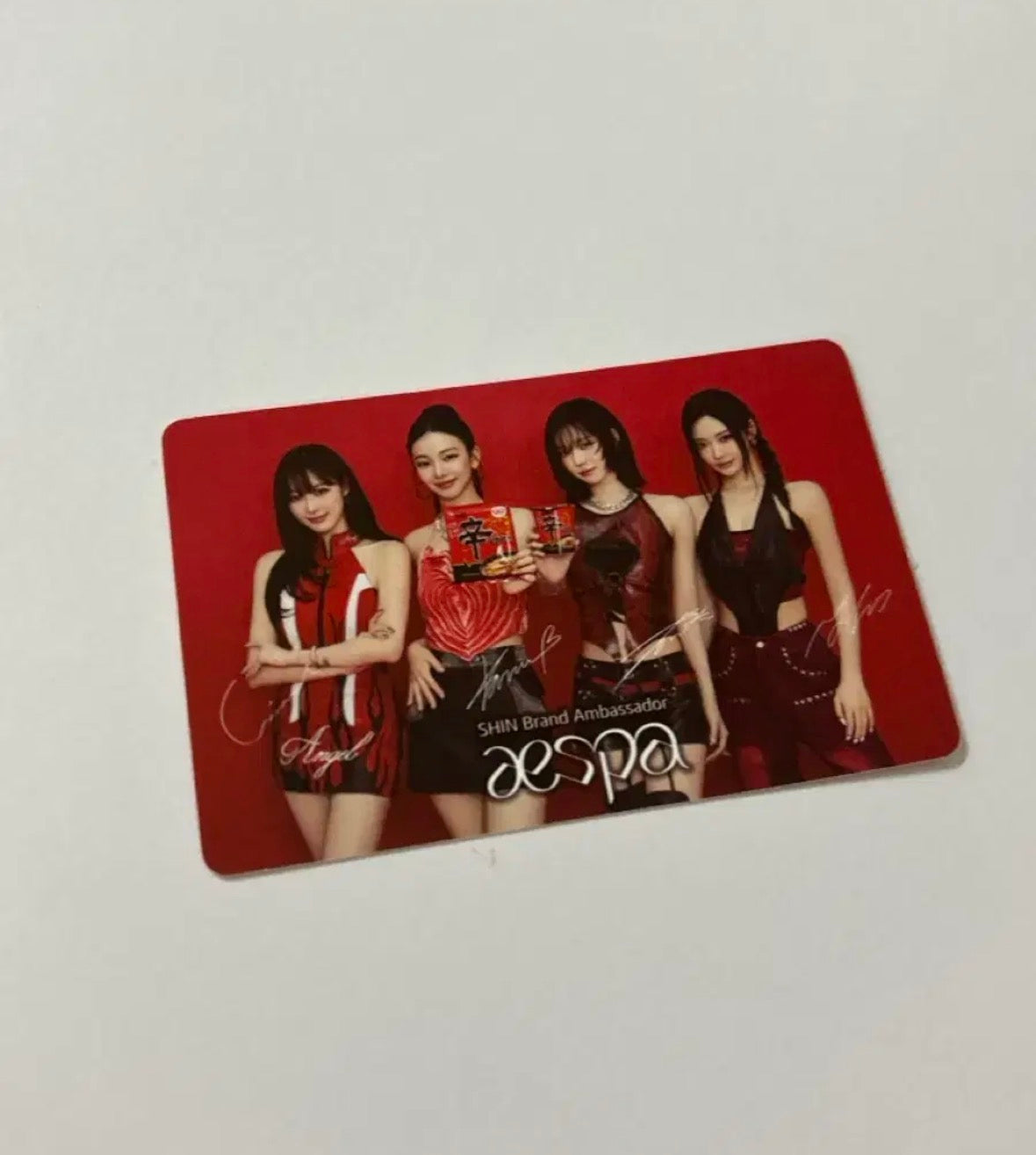 Shin Ramyeon x Aespa Group Photocard (2 Design)