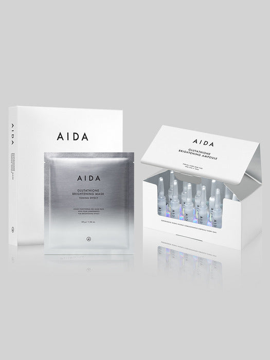Aida Glutathione Brightening Whitening Ampoule 1 BOX + Whitening Pack 1BOX
