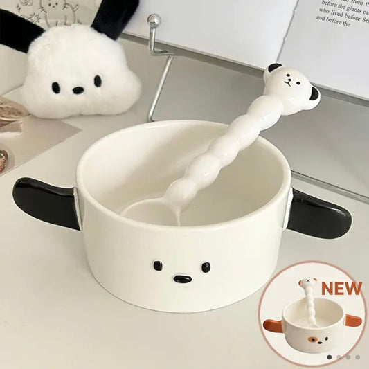 Bow Wow Cereal Bowl Set (serial bowl + spoon included)