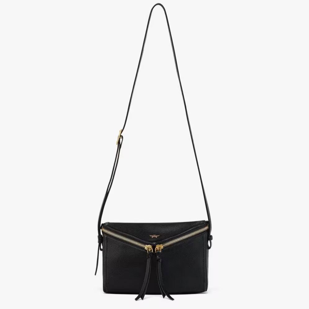 DIAMANTE 3D GOAT LEATHER SHOULDER BAG