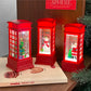 Telephone Box Mini Water Ball Snow Ball Mood Light Lamp