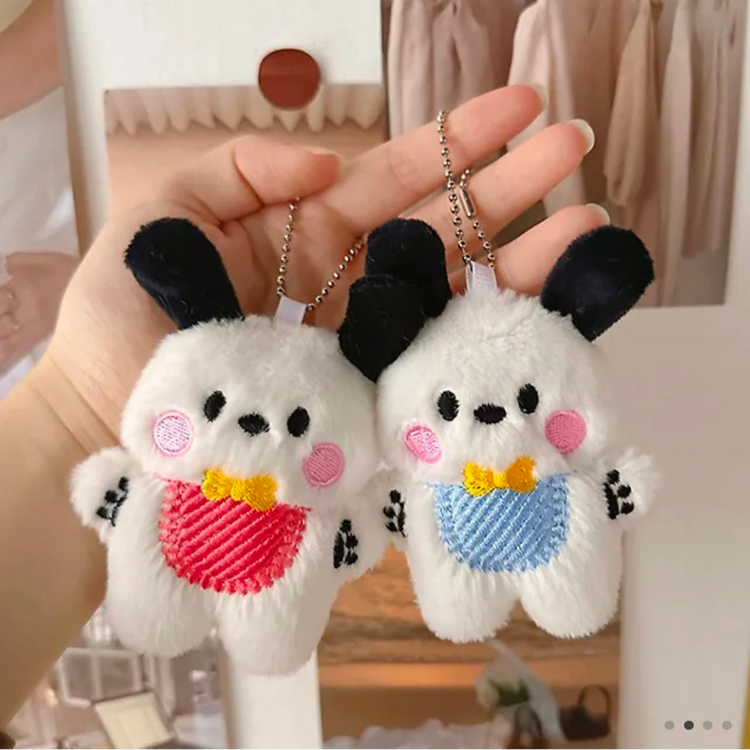 Cute Plush Apron Baduk Keychain