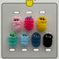 Cute One-tone Caterpillar Keyring Doll Keychain