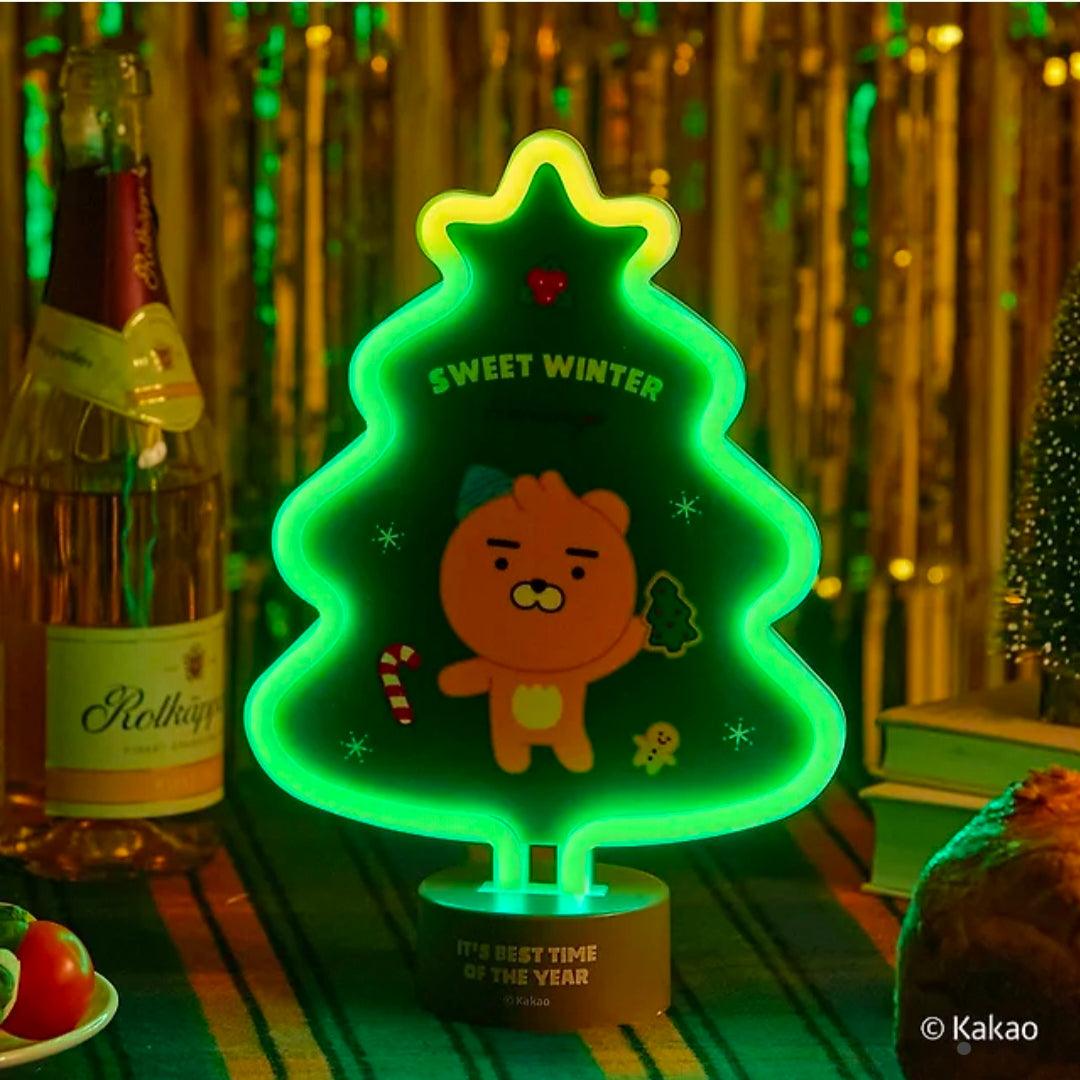 Led Ryan Sign Kakao Friends Little Ryan Neon Tree LED Mood Light | Kgifts.shop