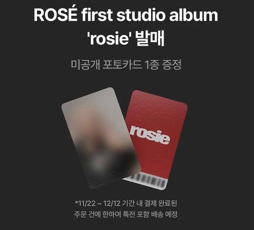 [Pre-order] Blackpink - ROSÉ - Rosie