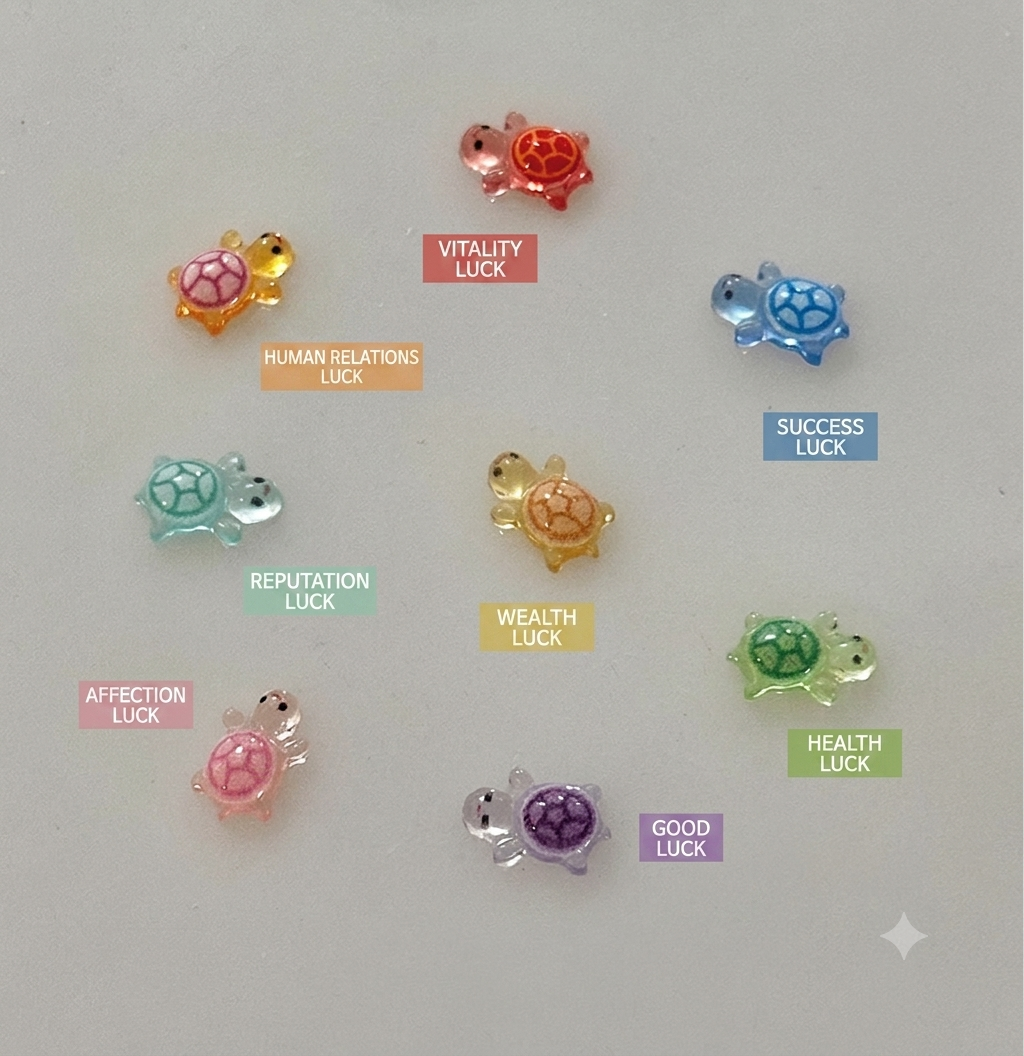Lucky Turtle Phone Decoration + 3M Stickers (2 Random Colors)– As Seen used by Korean Celebrities