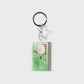 Line Friends BT21 Silver Edition ID Card Acrylic Keyring