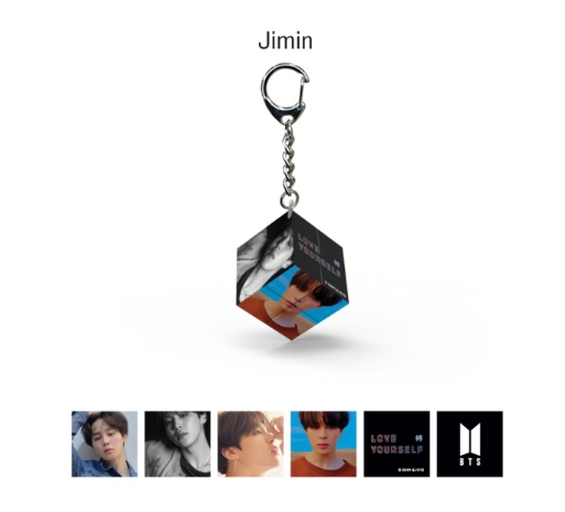 BTS Mini Cube Keyring (LOVE YOURSELF 轉 ‘Tear’)