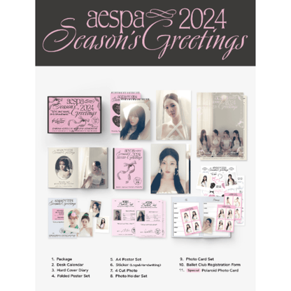 SM Season Greetings 2024 (ktown4u Preorder Benefits)