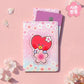 BT21 Leather Patch Card Case [Cherry Blossom]