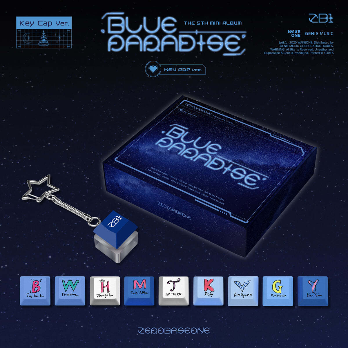 Zerobaseone- The 5th mini album [ Blue Paradise] Keycap Ver.[Pre Order]