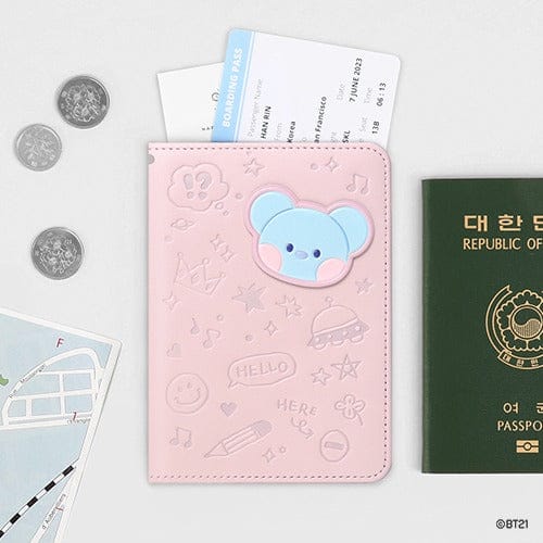 BT21 Minini Leather Patch Passport Cover S (New Mang Design!)