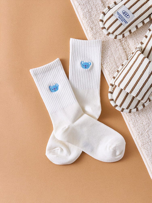 BT21 EMBROIDERY SOCKS DAILY BASIC