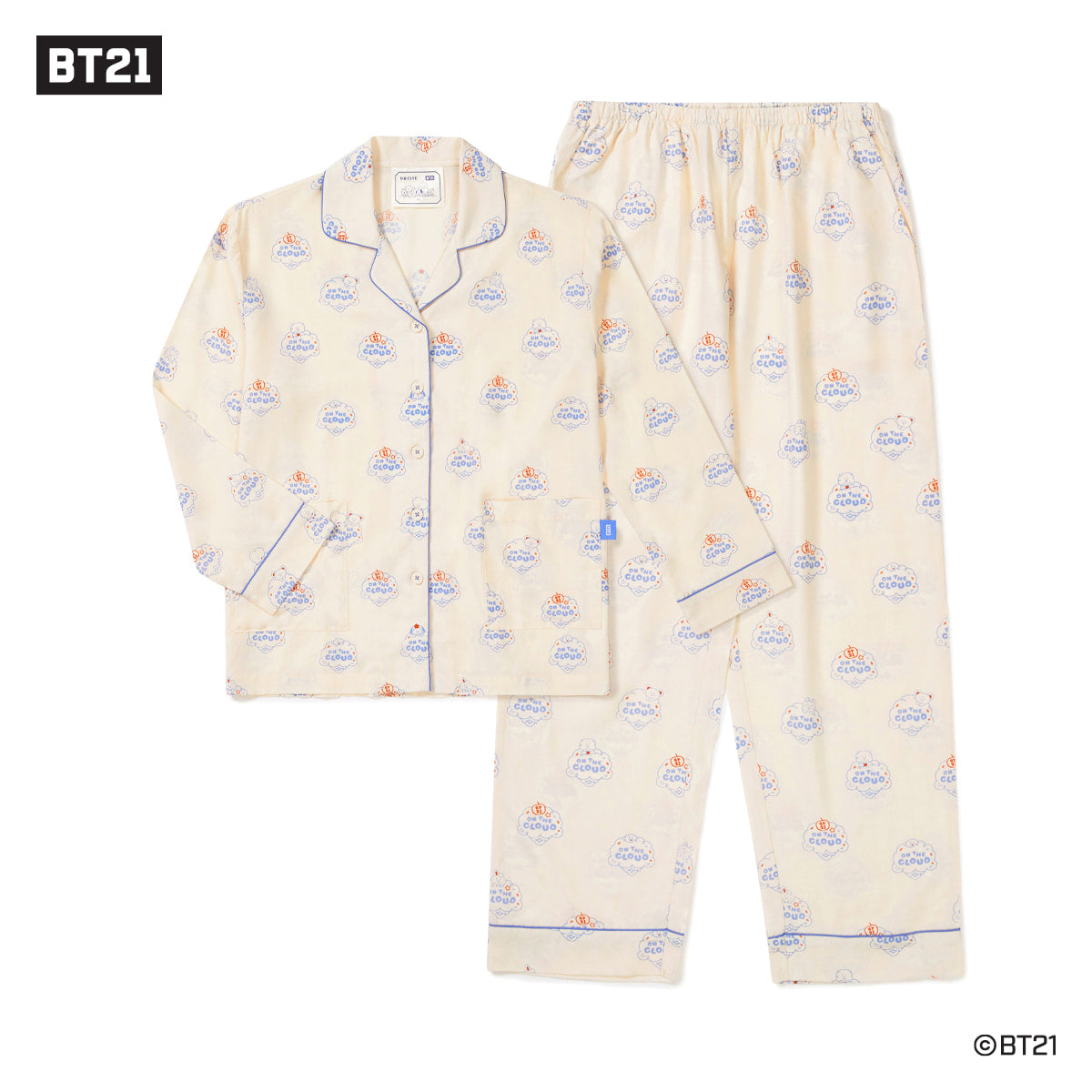 BT21 Ice Cream Long Sleeve Top and Bottom for women