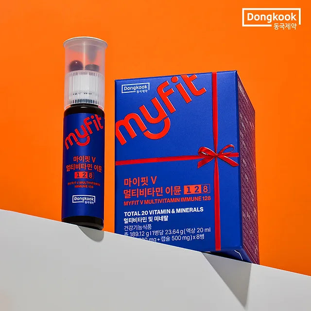 "All-in-one Vitamin 8 Bottles" Dongkook Pharmaceutical MyFitV Immune Multivitamin 8 Bottles + Gift Bag + Xylipop / Gift for office workers and test takers
Origin: Domestic