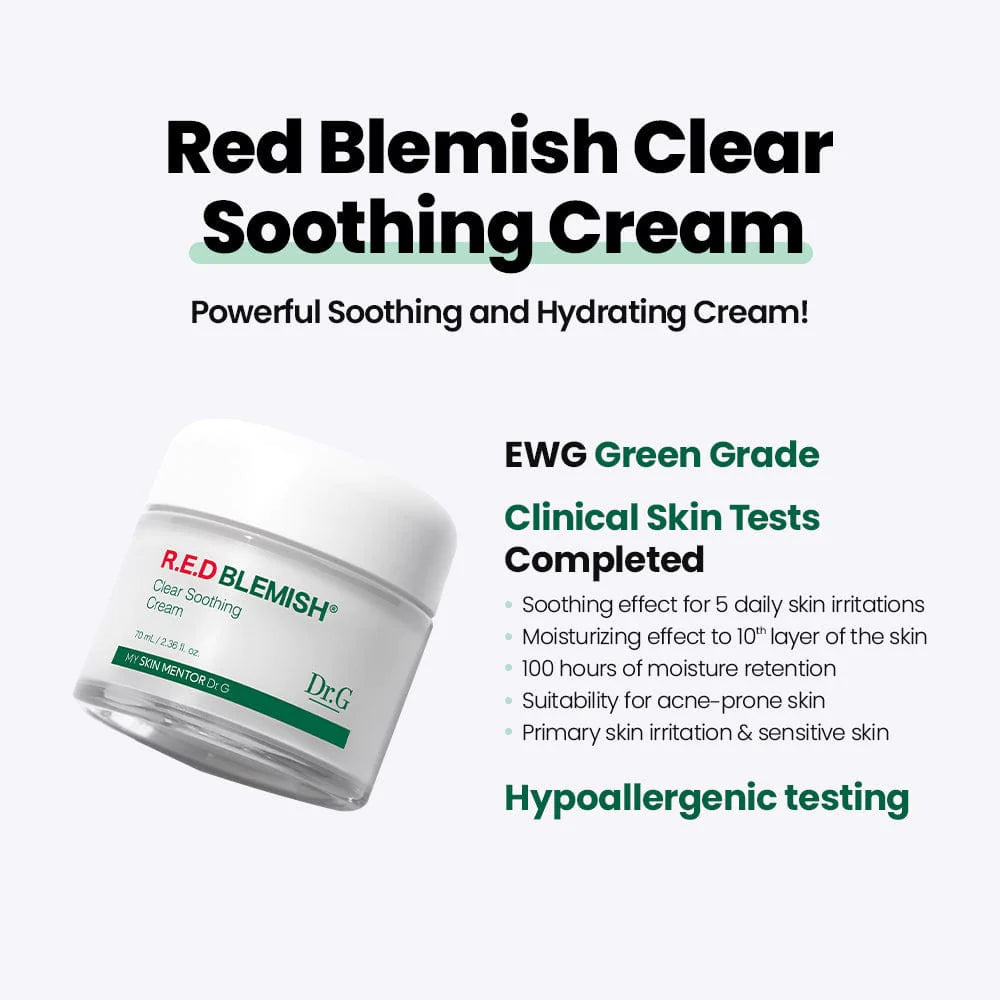 Dr.G Red Blemish Clear Soothing Cream 70ml + 30ml Special Set