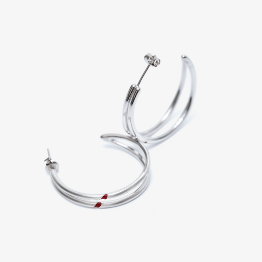 BTS Artist Made Jimin Red Carving Earrings (Pre Order)