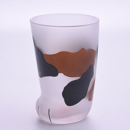 Creative Cute Cat Paws Glass Mug Office Coffee Mug Gift