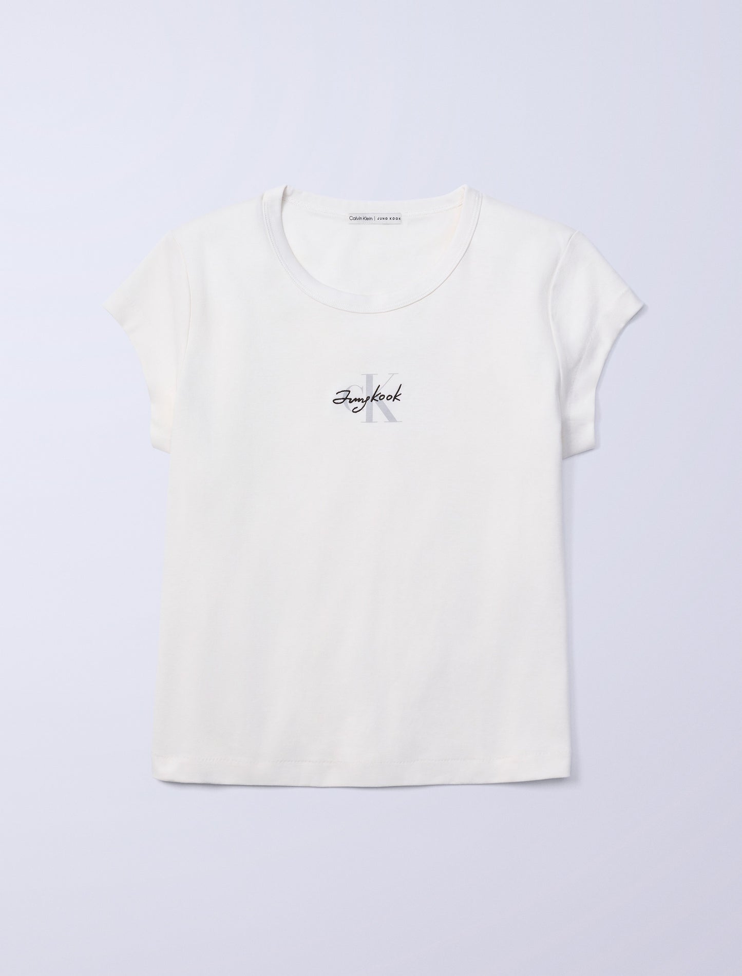 Jung Kook for Calvin Klein Women's Monogram Baby Short Sleeve T-shirt
