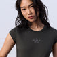 Jung Kook for Calvin Klein Women's Monogram Baby Short Sleeve T-shirt