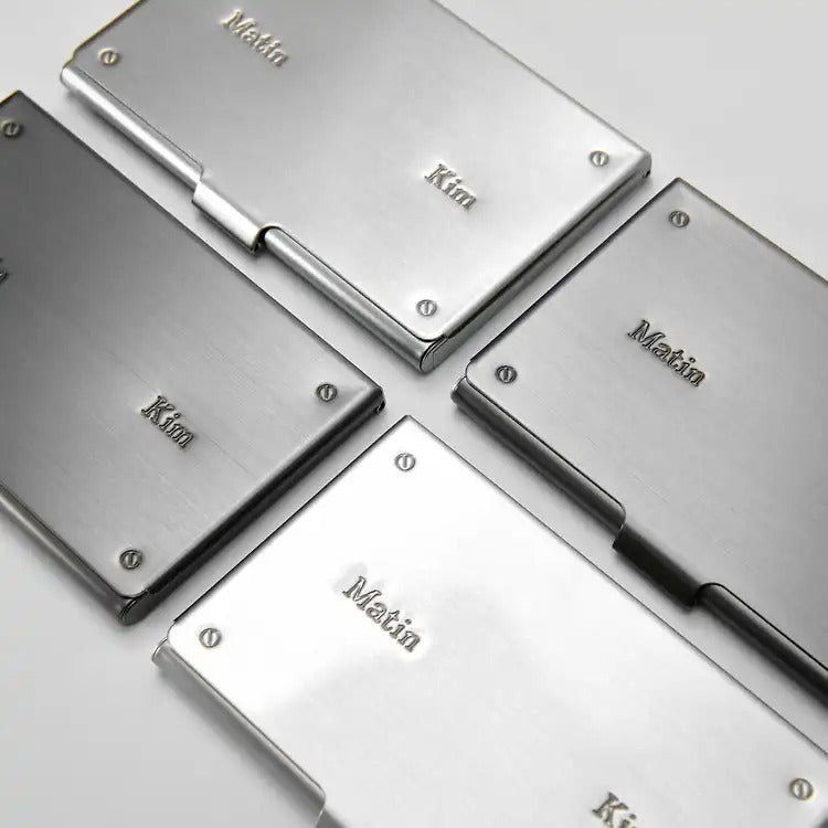 Matin Kim Signature Metal Business Card Holder