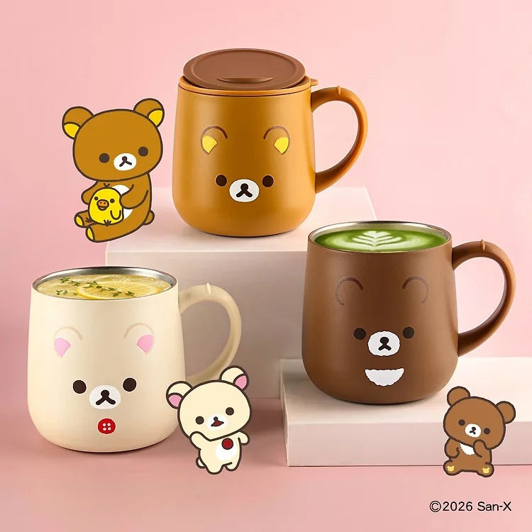 Rilakkuma Face Mug Tumbler 360ml – 3 Characters
