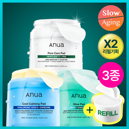 Anua Heartleaf 77 Clear Pad Double Pack (70+70 Pads Refill)