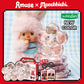 [Monchhichi | My Melody & Kuromi Collaboration] Amuse Flower Eye Palette Limited Edition (Friend Acrylic Keyring + Character Seal)