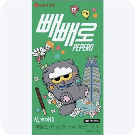 LOTTE x ZO&FRIENDS Almond Pepero 37g