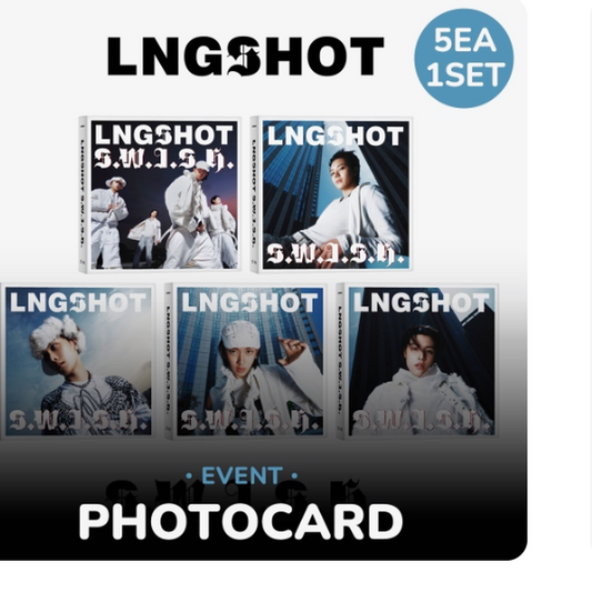LNGSHOT S.W.I.S.H. EP Standard Ver. (5 Versions Set) album product photo
