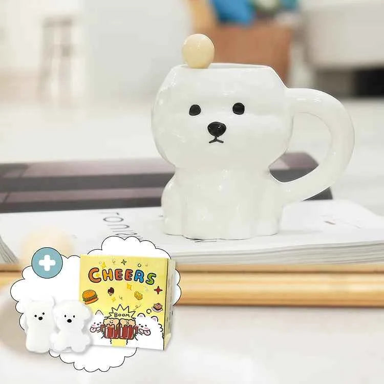 Bichon Mug + Spoon Gift Package Full Set