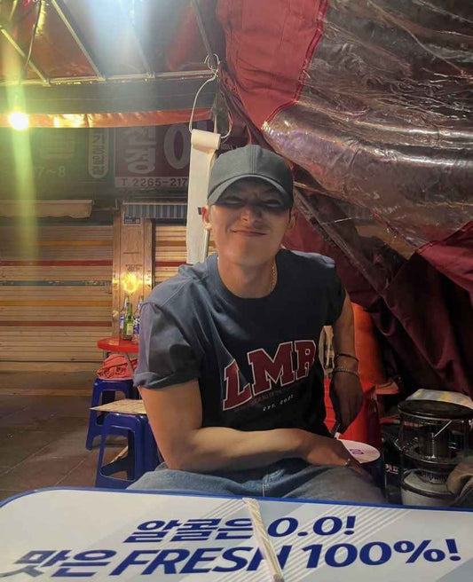 Lettering Logo Applique T-Shirt (Worn By Mingyu -SVT)